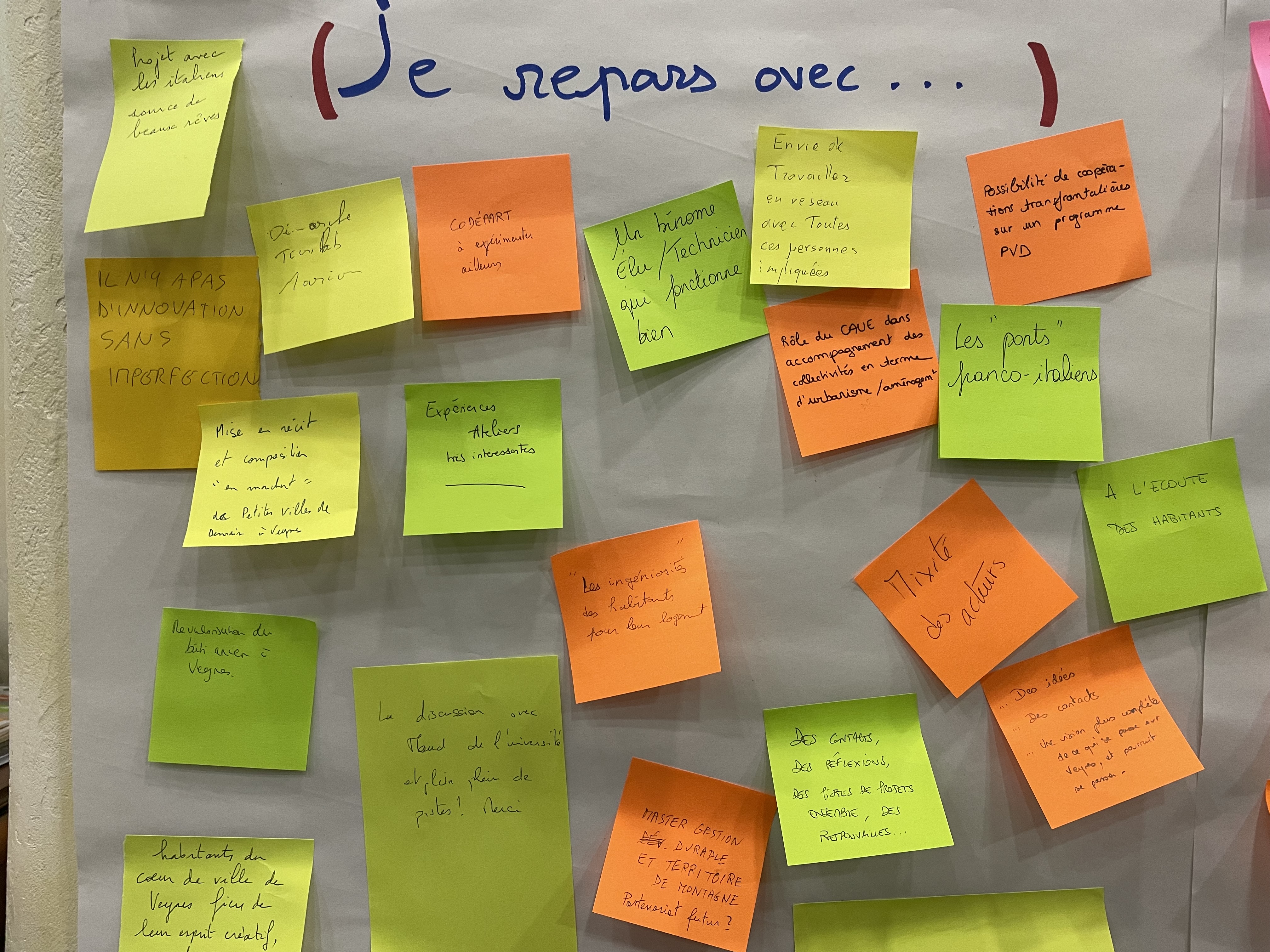 Atelier de facilitation et intelligence collective avec des acteurs territoriaux Atelier de facilitation et intelligence collective avec des acteurs territoriaux